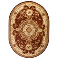 Dywan YESEMEK 6548A brown owal - Dywan Kartal YESEMEK 6548A BROWN 3D OWAL - dywan_yesemek_6548a_brown_ow_witek_pl.jpg