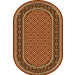 Dywan polski FD Standard APIUM terakota owal, Rozmiar: 100x180 cm, Styl: Klasyczny (tradycyjny), Kolor: Czerwony, bordowy, rubinowy, Materiał: Polipropylen